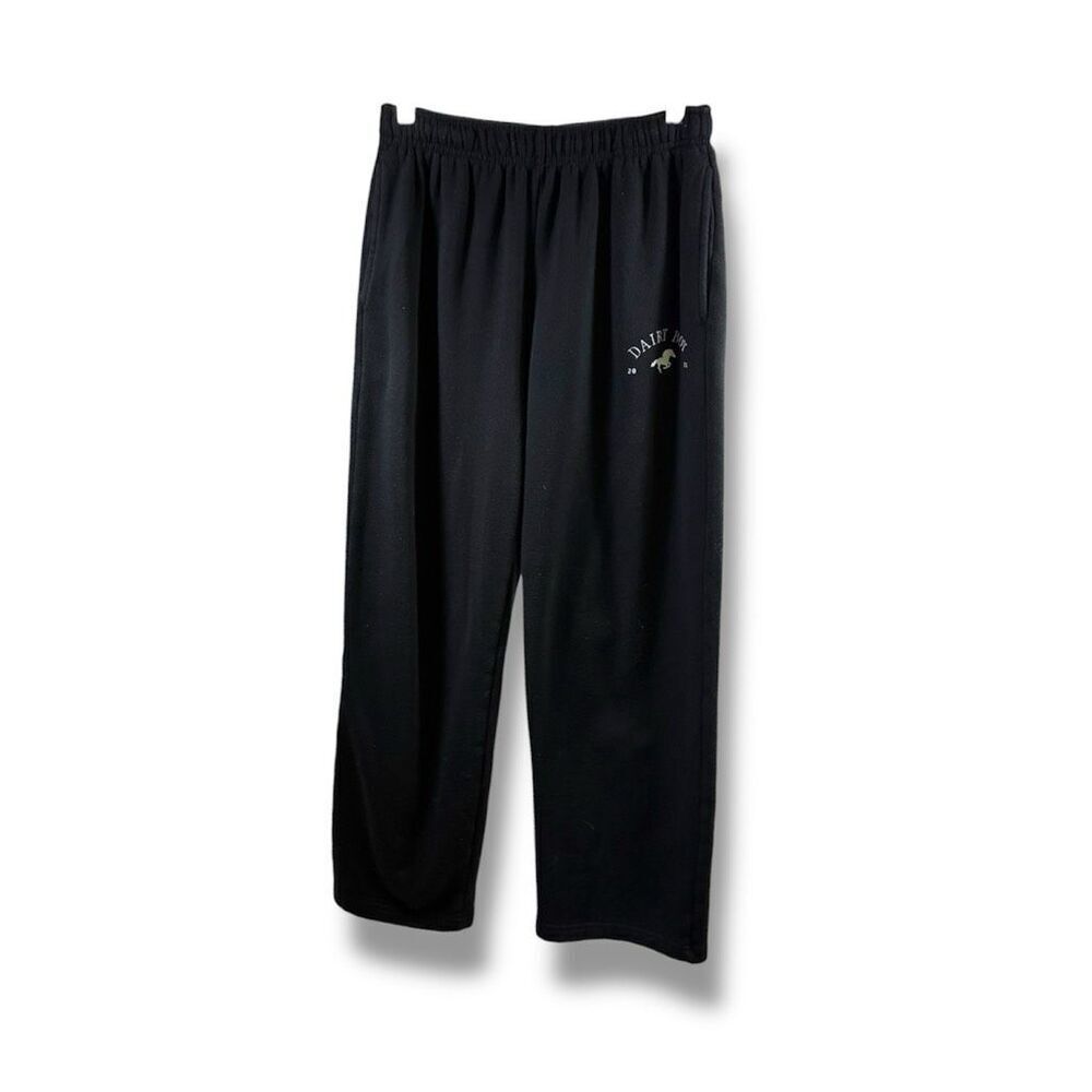 Dairy Boy Straight Leg Sweatpants in Black Size M